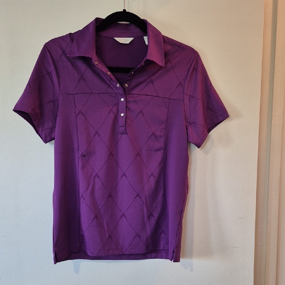 Callaway Women's Purple Button Down Shirt